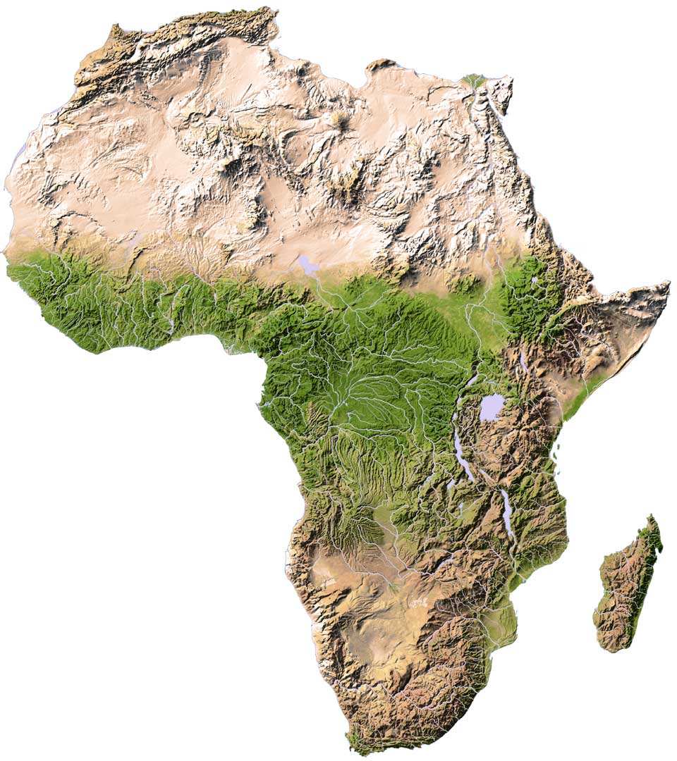 Topography of Africa
