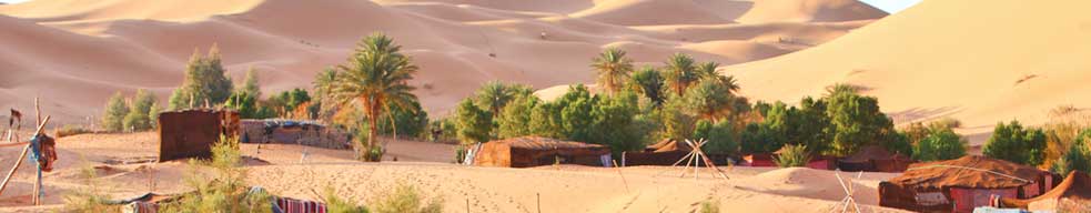 Page Banner - a Morocco Bedouin camp