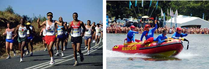 KwaZulu Natal Comrades Marathon and Midmar Mile swim